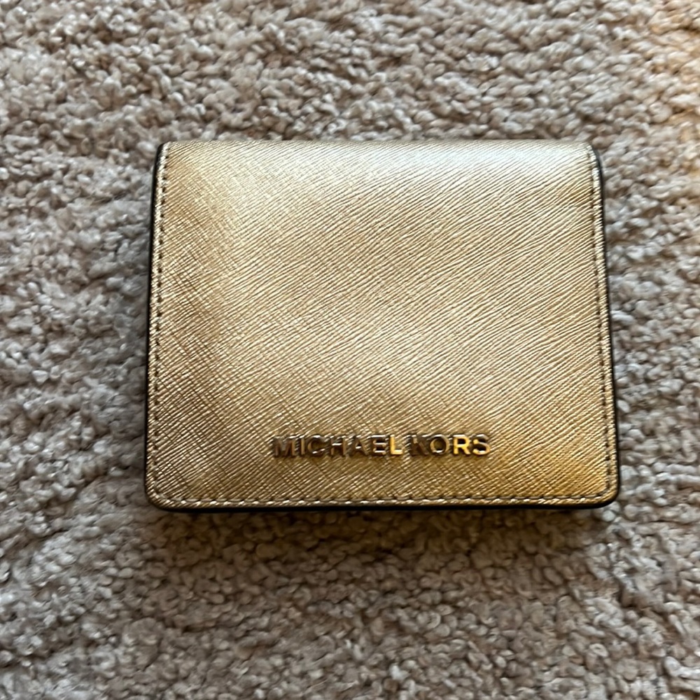 Michael Kors gold wallet